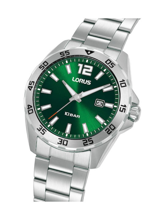 Lorus Sports Ρολόι Μπαταρίας με Μεταλλικό Μπρασελέ