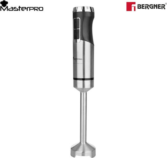 Bergner Masterpro Ръчен блендер с Неръждаема Пръчка 800W Сребрист
