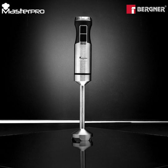Bergner Masterpro Ръчен блендер с Неръждаема Пръчка 800W Сребрист