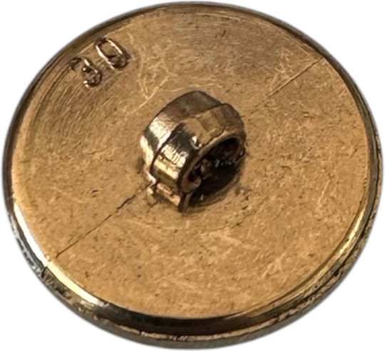 Round Button 62280 2cm Gold 1 Piece