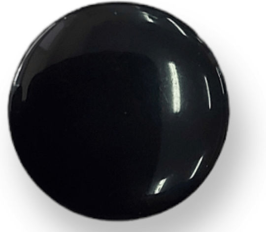Round Button Disc Papadon 2cm Black 10 Pieces