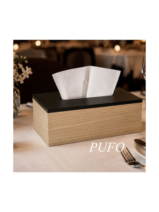 Suport Pentru Șervețele Din Lemn Maro 25x14cm