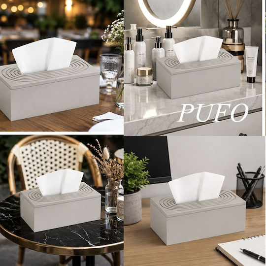 Wooden Brown Napkin Holder 25x14cm