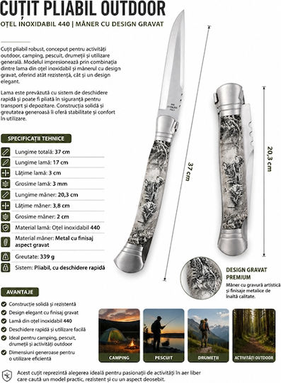 Taschenmesser Braun mit Scheide Set 2 Stück
