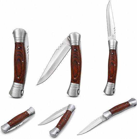Messer Braun mit Scheide Set 2Stücke