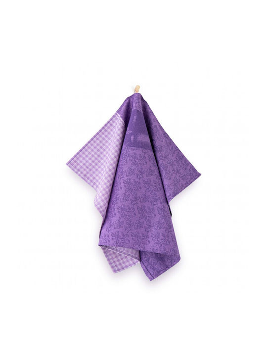Zwoltex Prosop De Ceai Din 100% Bumbac În Culoare Violet 50x70cm