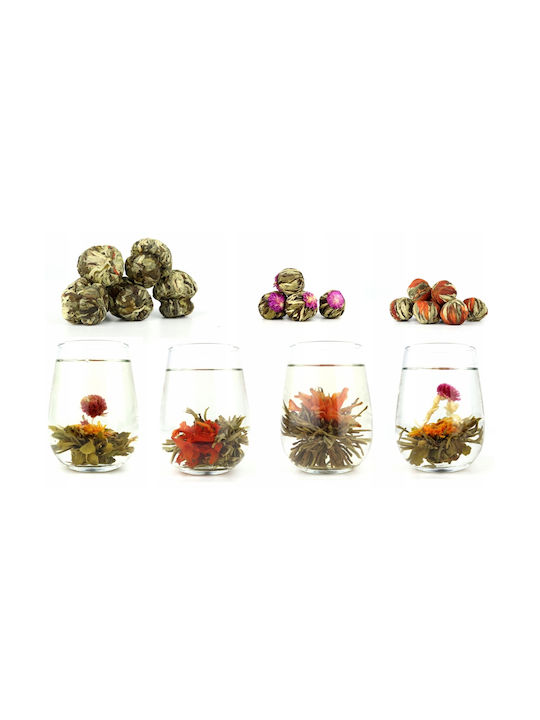 Green Touch Serving Jug with Glasses Glass 600ml 4 Pieces