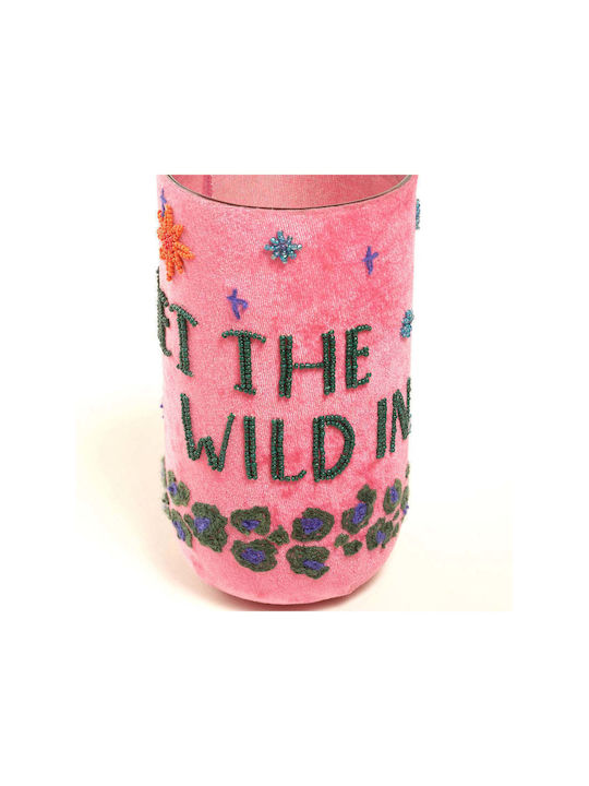 SteweHome Decorative Pink Glass Vase