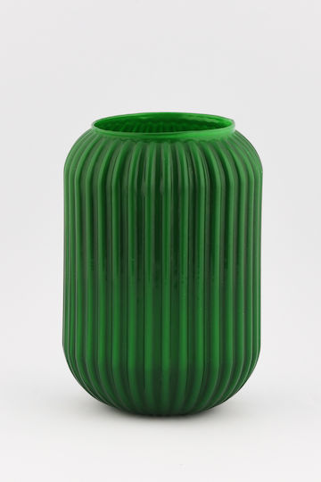 SteweHome Vază Decorativă Din Sticlă Verde Y20cm