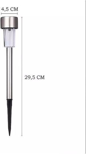 Alista Home Set 12 Lampi Solare 100lm Alb Rece 5500K cu Senzor de Mișcare IP44 29x4.5x4.5cm