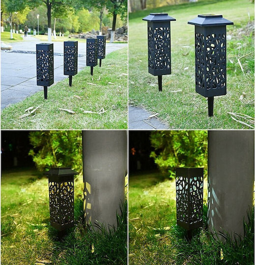 Alista Home Set 6 Lămpi Solare Tip Lanternă 0.2W Alb Cald cu Senzor de Mișcare și Fotocelul