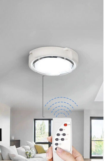 Alista Home Lampă Solară Suspendată 50W 4500lm Alb Rece 6000K cu Telecomandă 15x20cm