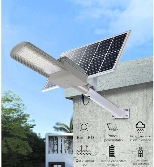 Alista Home Lampă Solară de Stradă 500W 3150lm Alb Rece 6500K cu Senzor de Mișcare și Telecomandă IP65 51.5x21x7.5cm