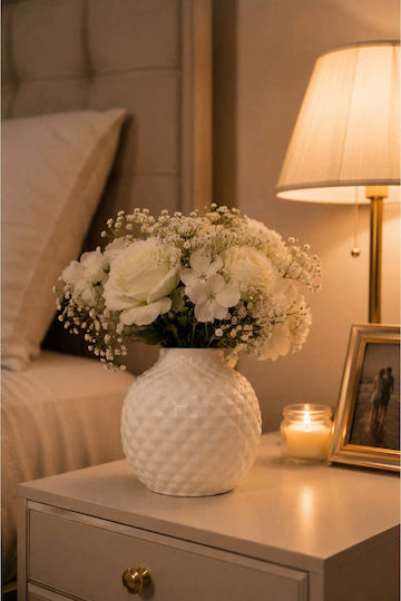 SteweHome Dekorative Keramik Vase Beiges Y20cm