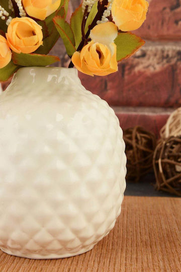 SteweHome Dekorative Keramik Vase Beiges Y20cm