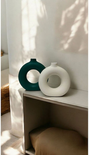 SteweHome Σετ Βάζα Κεραμικά Κόκκινα 17xΥ19cm 2τμχ