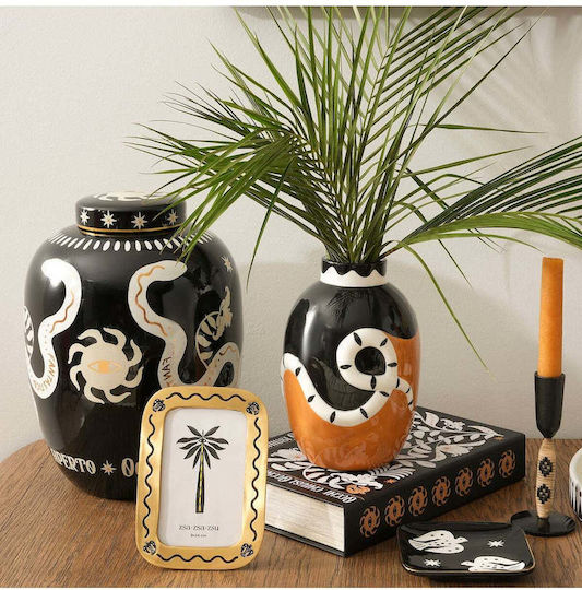 SteweHome Decorative Brown Ceramic Vase