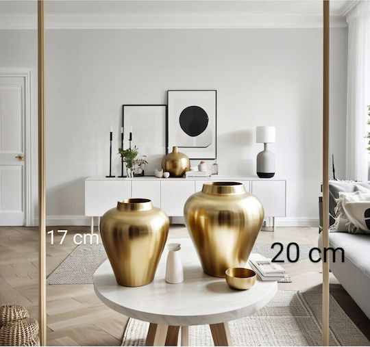 SteweHome Дървено Кафяво Ваза Ф20xВ20см SteweHome Дървено Кафяво Ваза Ф20xВ20см