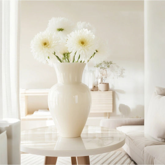 SteweHome Glass Beige Vase