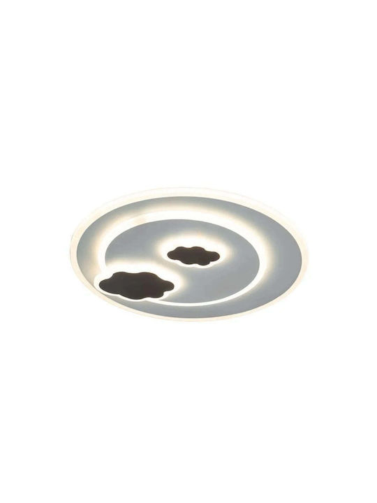 Alista Home Μονόφωτο Παιδικό Φωτιστικό Πλαφονιέρα 22W με Υποδοχή E27 Λευκή