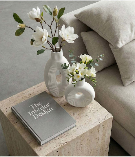 SteweHome Vază Decorativă Albă