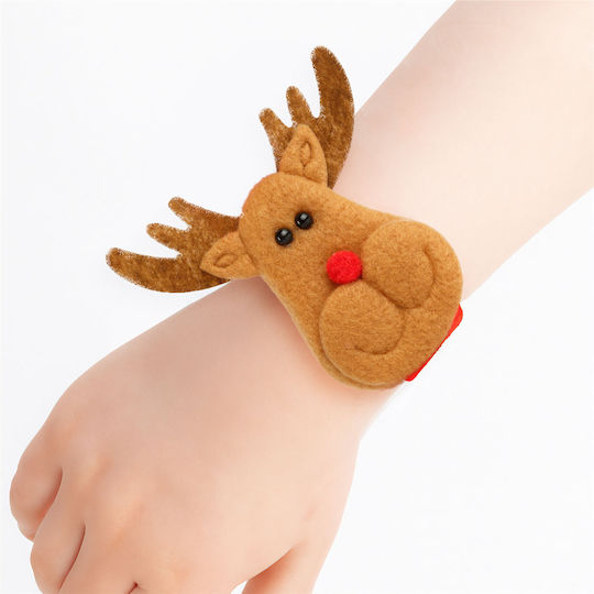 Christmas Bracelet Bun Accessory 21x8 Cm Reindeer Design Flexible Band