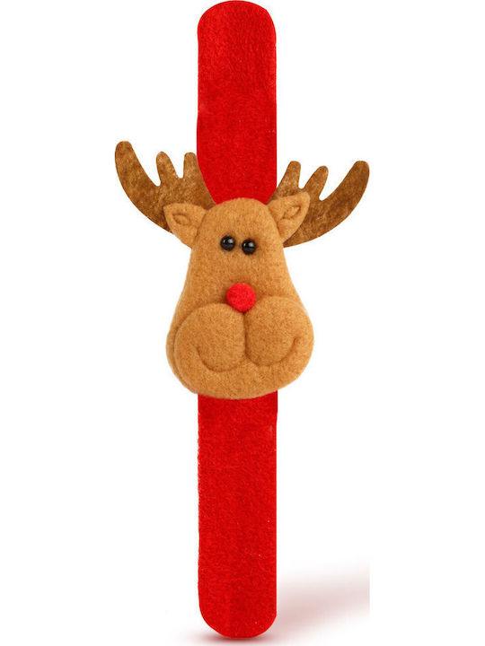 Christmas Bracelet Bun Accessory 21x8 Cm Reindeer Design Flexible Band