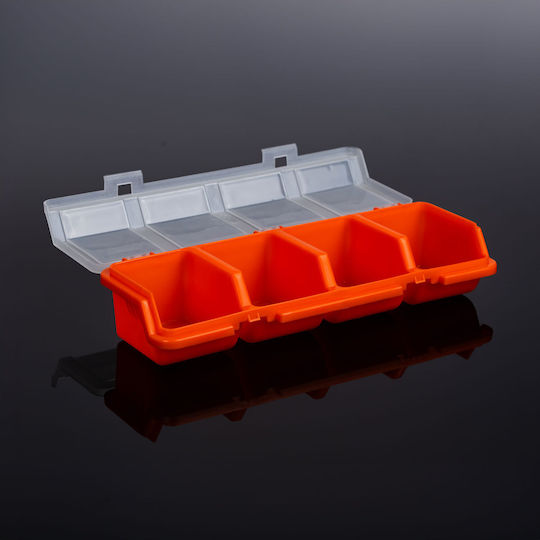 Alista Home Organizator pentru compartimente de scule cu 4 poziții transparent 31.5x11x7cm