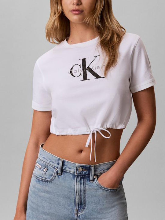 Monologo Дамска Къса Тениска Bright White