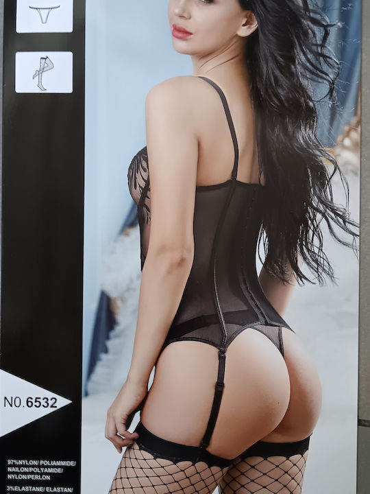 Intimonna Sexy Bodystockings Schwarz