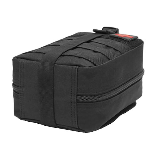 Kit de Supraviețuire Zola Foarfecă Pensetă Bandaje Garou Comprese Pătură Termică Sistem de Atașare Molle Impermeabil 20 × 15 × 11 Cm Negru