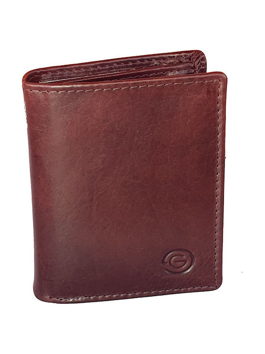 Leather Men's Wallet With RFID Brown