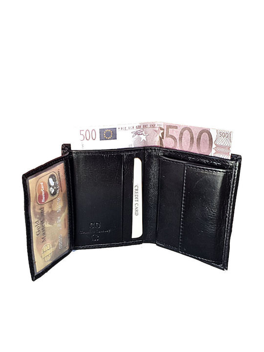 Leather Men's Wallet With RFID Black