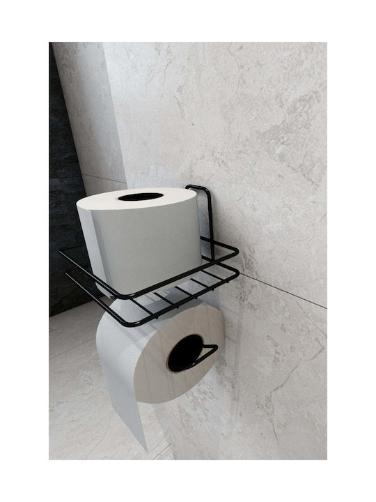 SteweHome Χαρτοθήκη Μεταλλική Μαύρη 5210357162749