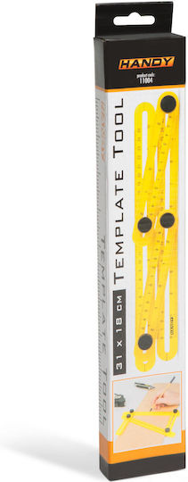 Multifunctional Plastic Ruler Copying Angles Measurements 31 X 18 Cm