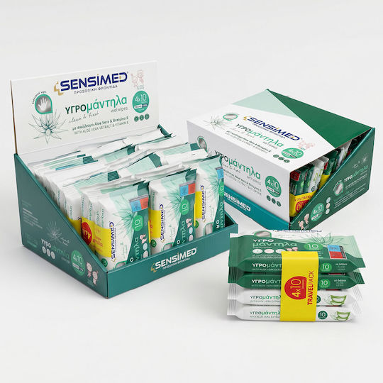 Sensimed Μωρομάντηλα 360τμχ. Aloe Vera Με Εκχύλισμα Aloe Vera & Βιταμίνη Ε