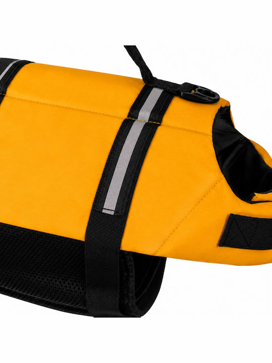 Zola Jachetă De Salvare Pentru Câini Mărimea S 7-10 Kg 41-53 Cm Piept Curele Reglabile Reflectorizante Mâner De Transport Atașament Pentru Lesă Galbenă