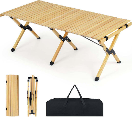 Costway Τραπέζι για Camping Πτυσσόμενο 122x60x45cm