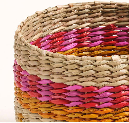Stewehome Basket Sea Grass Decoration Storage Multicolour 14x12 Cm