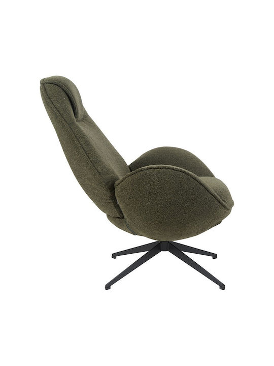 Flago Swivel Green Armchair 85x88x103.5cm