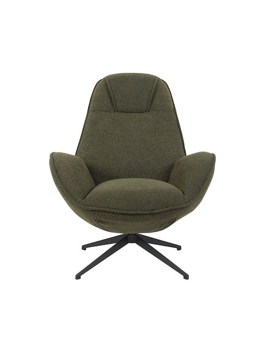 Flago Swivel Green Armchair 85x88x103.5cm