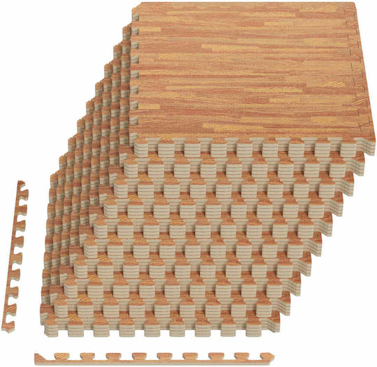 vidaXL Дървени Аксесоари за Басейн 60x60x1 см Кафяв