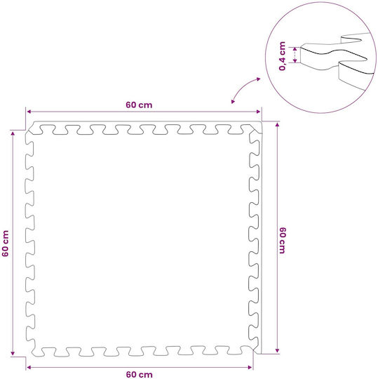 vidaXL Pool Accessories 60x60cm Black