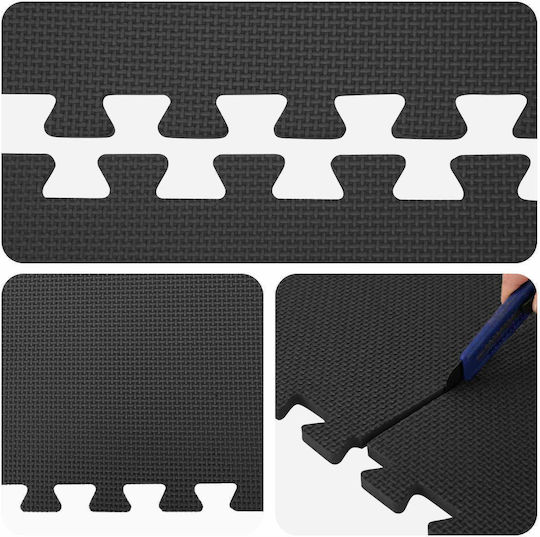 vidaXL Pool Accessories 60x60x2 cm Black