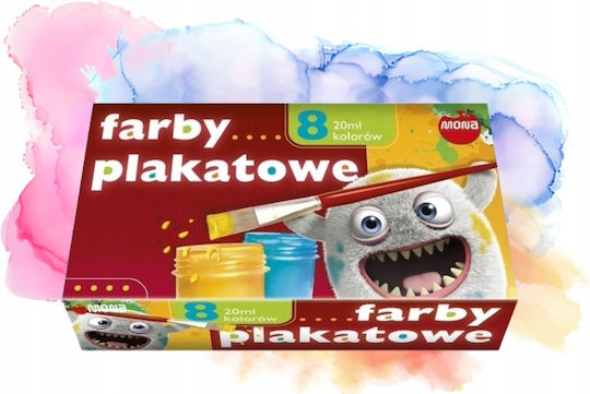 Posterfarben 8 Farben 20ml Gesättigte Mattfarben Nach dem Trocknen