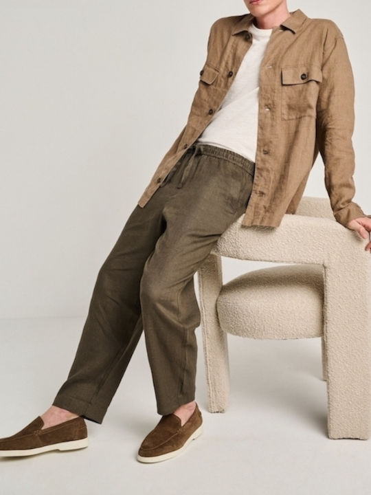 Trousers in Regular Fit Khaki