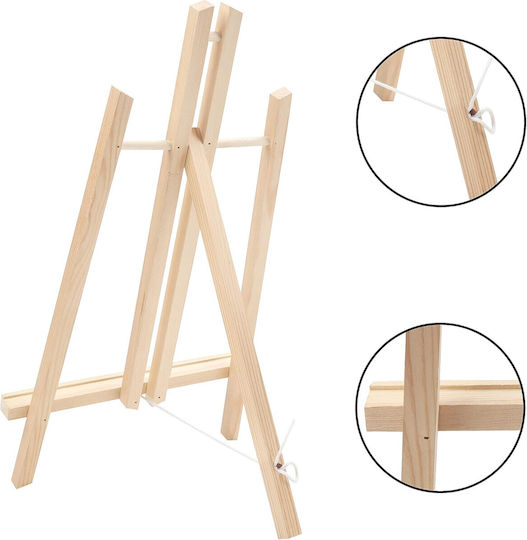 Set 4 Șevalete Din Lemn Belle Vous Înălțime 40cm Pânză 23x30cm Pliabil