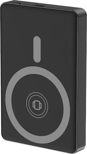 Gembird PB10-WPC15M-LCD-01 MagSafe Power Bank 10000mAh 15W with USB-C Power Delivery Port Black