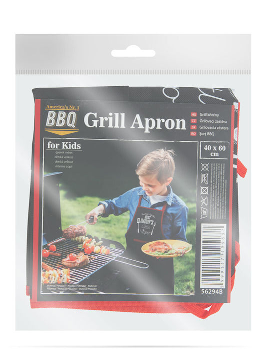 Alista Home Şorţ Copii De Bucătărie Negru 60x44cm 56294B