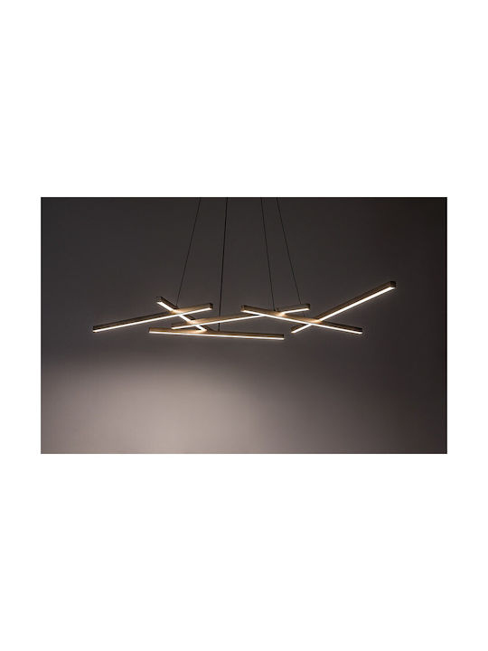 Rabalux Black LED Pendant Ceiling Light with Adjustable White Light 60x60cm